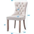 SoarFlash Velvet Dining Chair Set of 8, Upholstered Tufted Dining Room ...