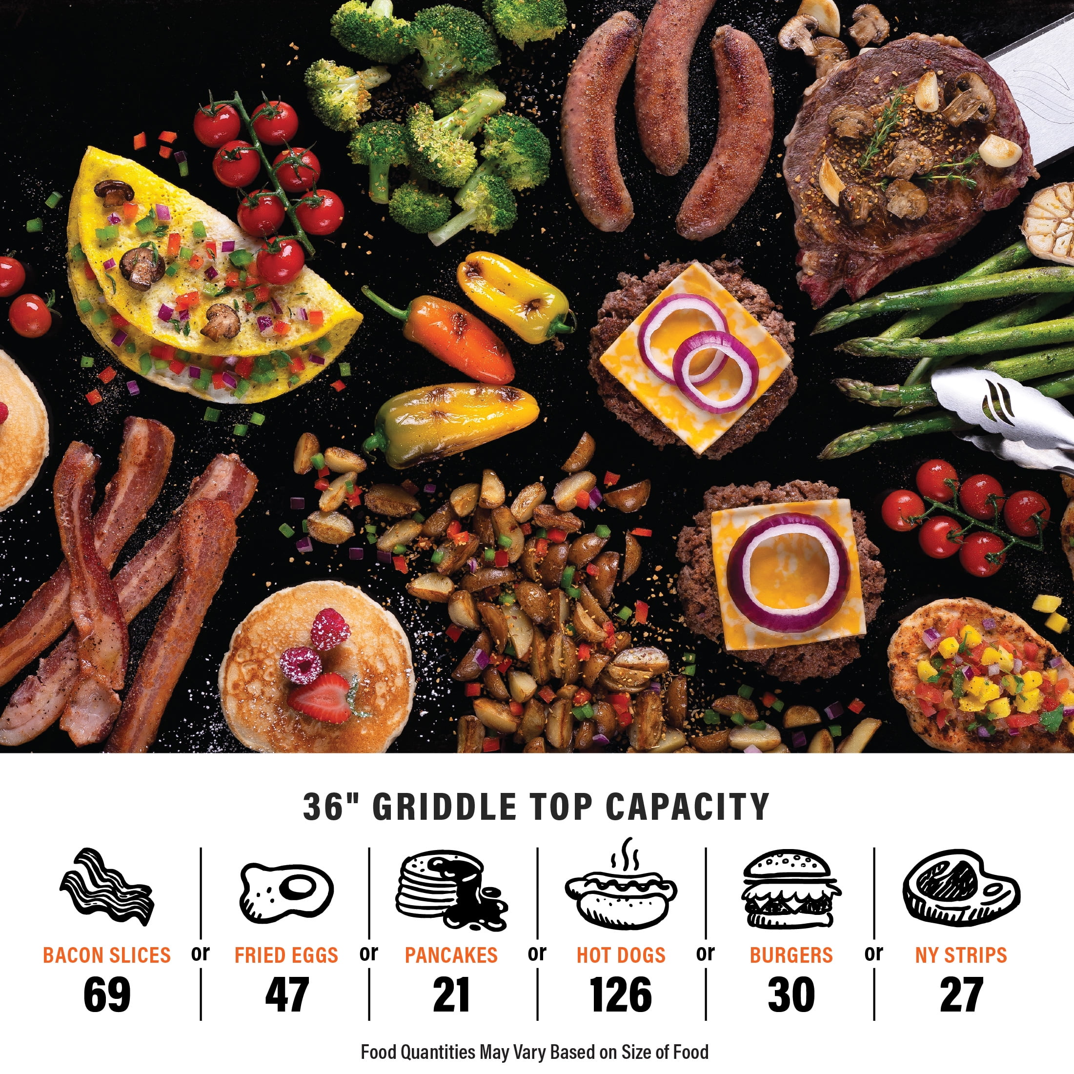 Blackstone 4-Burner 36” Propane Griddle with Pizza Oven and Air Fryer