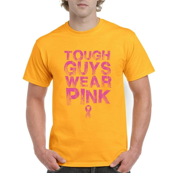 Artix - Men's T-Shirt Short Sleeve - Tough Guys Wear Pink Cancer