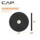 thumbnail image 4 of Discos de pesas CAP Barbell 2 x 2,5 kg de hierro fundido de 1 pulgada, 4 of 5