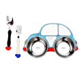 thumbnail image 1 of Cartoon Car Shaped Food Container Set with Fork Spoon for Babies Mealtime Color for Food Separation 1 Set, 1 of 3