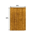 thumbnail image 3 of Efavormart 8Ft H x 8Ft W Premium GOLD Velvet Backdrop Curtain Panel Drape Background For Events, 3 of 5