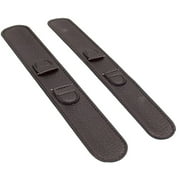Reizen Black Leather Wrap Around Watch Band-Ladies