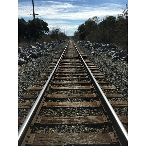 Framed Art For Your Wall Transportation Tracks Perspective