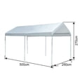 thumbnail image 3 of Toldo para Auto Mainstays Blanco, 3 of 4