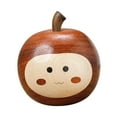 thumbnail image 3 of Adorno de manzana pequeña, estante de tallado artístico, estatua de madera tallada a mano de imitación de fruta para fotografía, Navidad e, 3 of 9