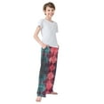 thumbnail image 4 of FORMRS Kids Pajama Pants with Pockets Size 9-10Y Boys Lounge Sleep Bottoms, Vibrant Green Tartan Pattern, 4 of 8