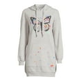 thumbnail image 5 of No Boundaries Juniors’ Graphic Tunic Hoodie, 5 of 5