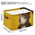 thumbnail image 4 of Dogs Black Storage Bins Baskets With Handles Storage Box Clothes Organizer Organization Toys, 4 of 7