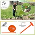 thumbnail image 4 of FEBTECH - Septic Tank Marker - 6" x 10" - Suitable Property line Markers for Protecting Your Septic Tank and Property Boundary with Solid and Sturdy Survey Stakes - Pack of 10 Pcs, 4 of 9