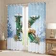 thumbnail image 2 of Homewish Personalized Initial K Blackout Curtains Set of 2 (52x84 Each) For Teens Boys Girls,Xmas Animal Deer Window Curtains,Merry Christmas Curtains and Drapes,Microfiber Bedroom Decor, 2 of 6