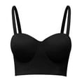 thumbnail image 2 of Aayomet Bralettes for Women With Support Bra Longline Multi Way Push Up Bra (Black, 38), 2 of 5