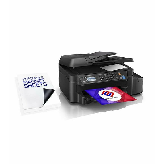 Magnetic Printable Sheets for home or commercial printing - Magnetic Inkjet Paper - 4"x 6" - Matt White (Pack of 1)