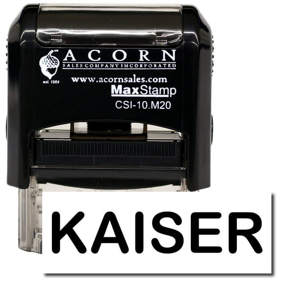 Self-Inking Kaiser Stamp with Pink Ink
