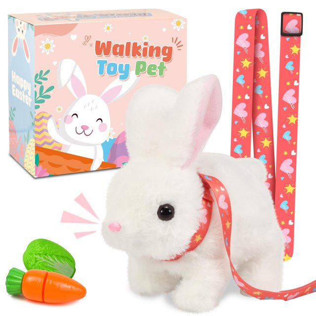 Robot Bunny Toy Voichic Bunny Pal con sonidos y movimiento de 7 pulgadas