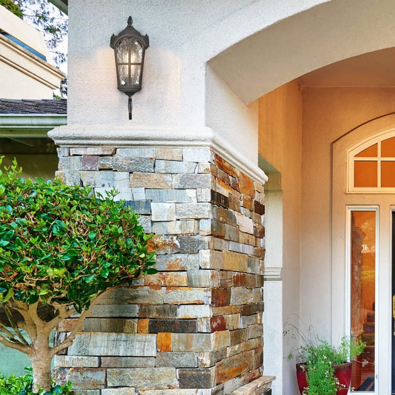Outdoor Wall Light Fixture Exterior Wall Lantern for Front Porch Garage Patio