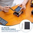 thumbnail image 4 of 3W Solar Panels for Security Camera, 5V 0.6A USB Solar Panel Charger with Micro USB & USB-C Port, White, 4 of 6