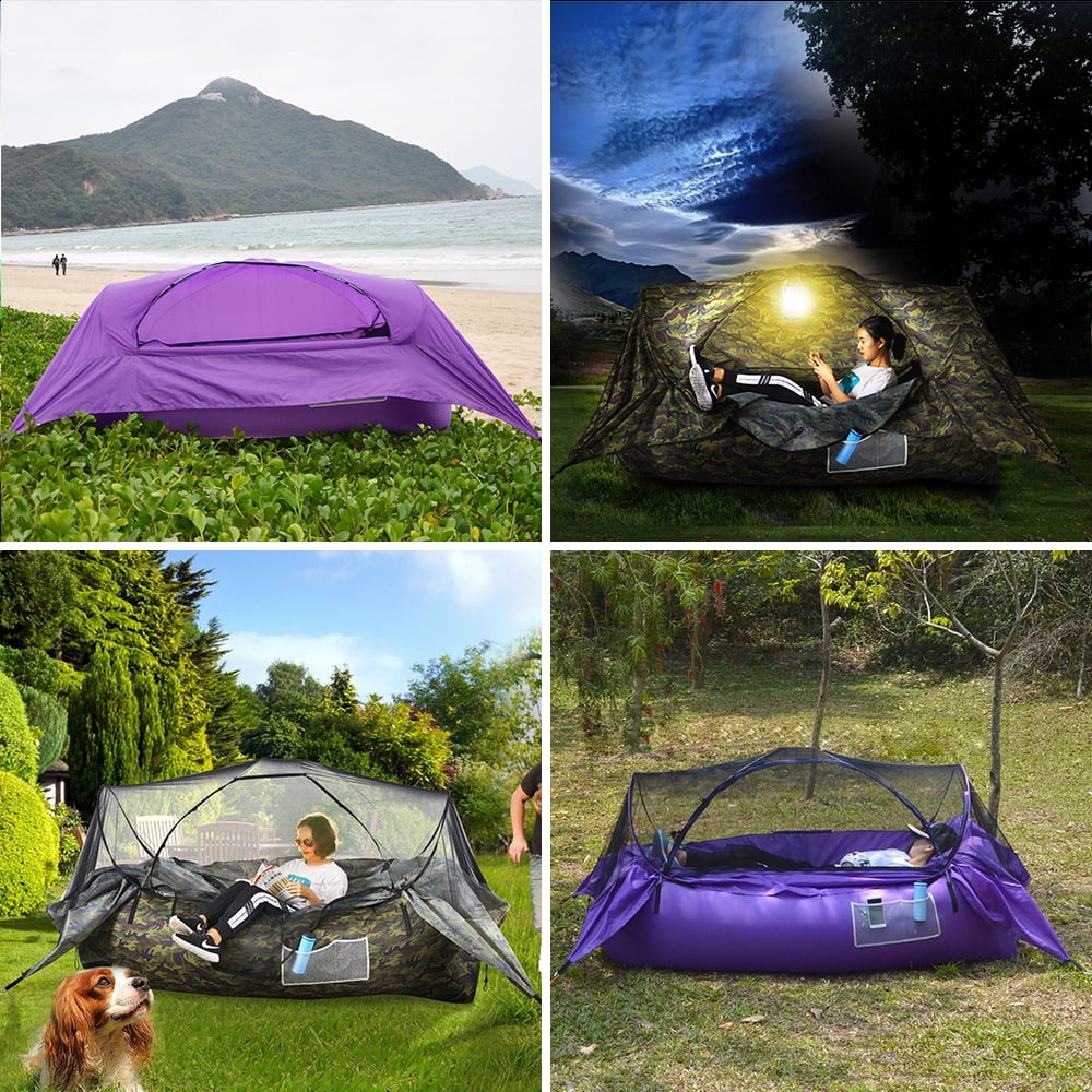 2-in-1 Airbed Tent Inflatable Air Sofa 