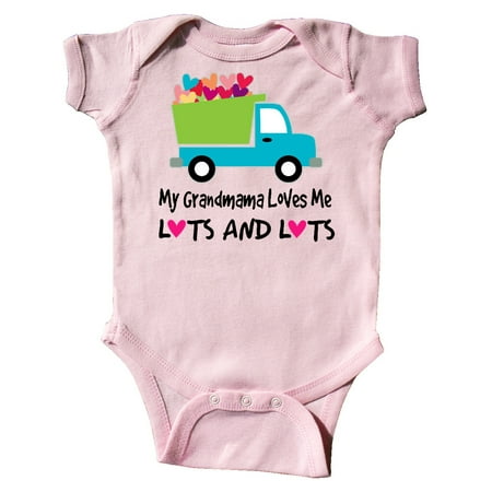 

Inktastic Grandmama Loves Me Heart Truck Gift Baby Boy Bodysuit