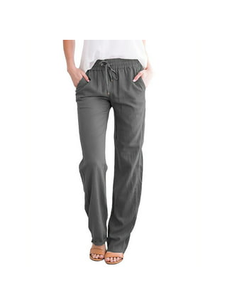 Women's Drawstring Linen Pants