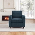 thumbnail image 3 of Venus Club Chair in Indigo Fabric and Medium Espresso Legs, 3 of 9