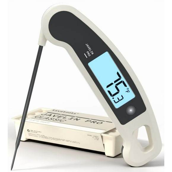 Lavatools Javelin® PRO Classic Ultra-Fast 2-Second Professional Digital Instant Read Meat Thermometer for Grill and Cooking, Auto-Rotating Backlit Display, IP65 Water Resistant – Panda