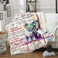 thumbnail image 2 of Gifts for Mom, Elephant Microfiber Plush Sherpa Blanket, Warm Cozy Throw Blanket for Couch and Bed, Mom Birthday Gifts, 51 x 59 inches, Mother Gifts from Daughter, 2 of 6