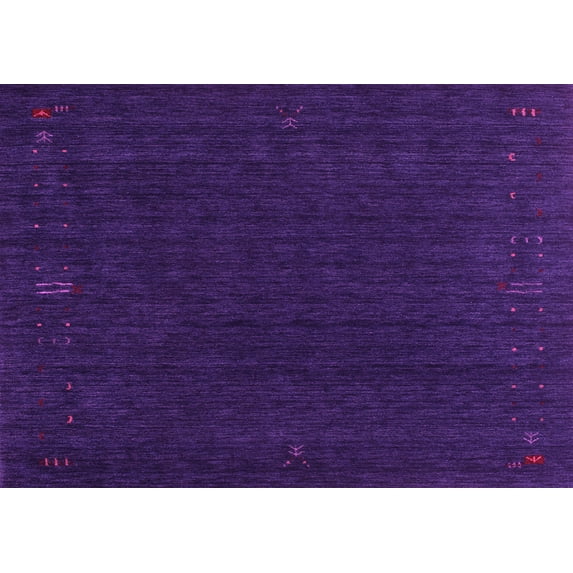 Ahgly Company Indoor Rectangle Abstract Pink Contemporary Area Rugs, 8' x 12'
