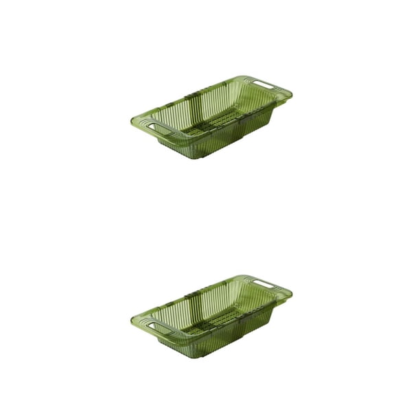 Bewildely Cesta de plástico multifuncional con cesta de filtro de lavabo de verduras telescópica flexible Type1 NO1