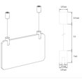 thumbnail image 4 of TUBYIC Ceiling Sign Hanger, Solid Aluminum Picture Hanging Hardware for Hanging Acrylic /Picture/Sign Board/Frame, 4 of 7