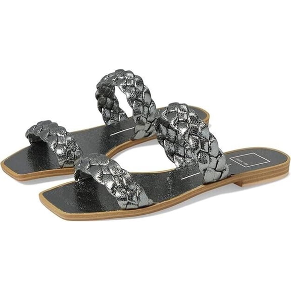 Dolce Vita Indy Sandal Women's US 6 Gray Slip-On Open-Toe Lifestyle Slide KHD346