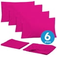 thumbnail image 2 of The Great American Store Ultra-Soft 1800 Series Solid 6PC Sheet Set (King, Hot Pink) - Double Brushed - Extra Deep Pocket - Stain Resistant, Warm, Breathable And Hypoallergenic, 2 of 4