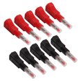 thumbnail image 4 of Loewten Banana Plug,10Pcs 4mm Banana Plugs Connectors With Retractable Sheath For Industrial Security Equipment,Stackable Banana Plug, 4 of 8