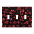 thumbnail image 2 of Red Bows Hearts Valentine Pattern Light Switch Cover Electrical Outlet Cover Replaceable Wall Plates 2-Gang, 2 of 8