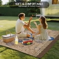thumbnail image 4 of Vintage Seahorse Outdoor Rug for Patio/Deck/Porch, Non-Slip Large Area Rug 5 x 7 Ft, Brown Nautical Anchor Bubbles Coastal Indoor Outdoor Rugs Washable Area Rugs, Reversible Camping Rug Carpet Runner, 4 of 8