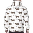 thumbnail image 7 of Fotbe Men's Hoodie with Dachshund Dog Puppy Pattern - Kangaroo Pocket Pullover Hooded Sweatshirt, Perfect for Daily Wear, Travel, and Home-3X-Large, 7 of 7