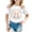 White, variant on LRen Girls Easter Shirts Size 7/8 Rabbit Tops Egg Short Sleeve Tee for Toddler Cute Easter Day Summer Tops Tee for Boys & Girls