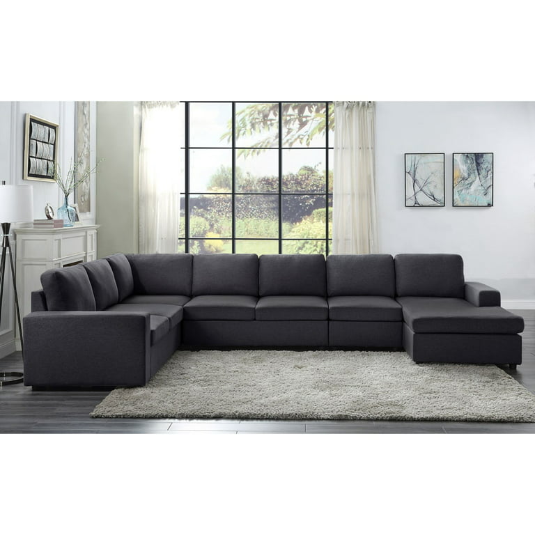 Tifton Modular Sectional Sofa, Black Leather Sectional Couch Big Lots