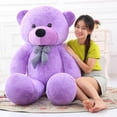 thumbnail image 6 of WOWMAX Giant Huge Teddy Bear Cuddly Stuffed Plush Animals Soft Toy Doll Purple 47 Inches, 6 of 6
