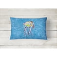 thumbnail image 2 of Carolines Treasures 8682PW1216 Jellyfish Canvas Fabric Decorative Pillow, 12H x16W, multicolor, 2 of 3