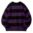 thumbnail image 3 of Keeplus Crewneck Sweaters for Men Striped Colorblock Bands Long Sleeve Pullover Classic Fall Winter Casual Top, 3 of 4