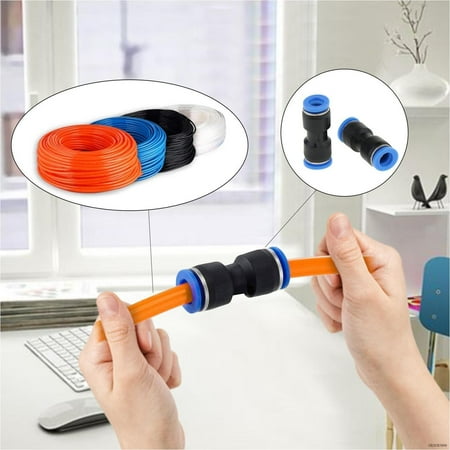 

20Pcs Pneumatic Quick Push In Fitting Straight Connector Air Water Hose Tube
