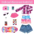 thumbnail image 2 of Set de accesorios y ropa de skate para muñecas de 18 pulgadas, 2 of 7
