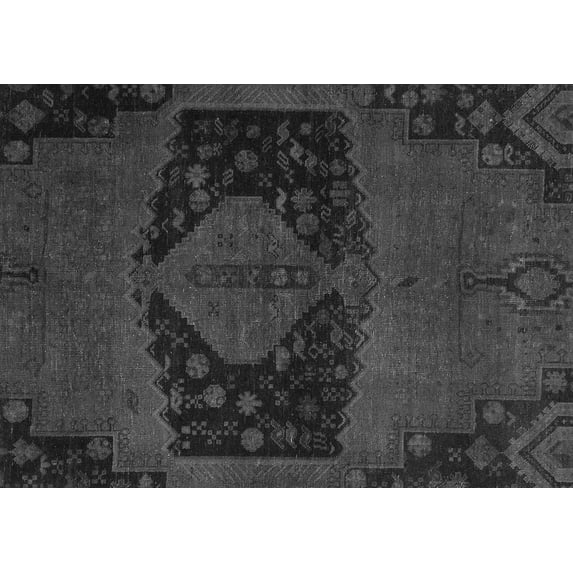 Ahgly Company Indoor Rectangle Abstract Gray Modern Area Rugs, 7' x 10'