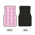 thumbnail image 2 of Balery Pink Scarf Snowman Juego de 4 Alfombrillas para Auto, Revestimientos de Caucho Resistente, Diseño Antideslizante, 2 of 7
