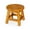 Natural, variant on Sturdy Rubberwood Step Stool | Butterfly Design | Ideal for Kids' Playrooms