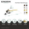 thumbnail image 4 of Kingston Brass KTACL5 American Classic Front Mount Toilet Tank Lever, Left/Right Installation in Oil Rubbed Bronze, 4 of 5
