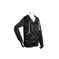 thumbnail image 1 of Fresh Fab Finds FFF-L-GPCT758 Womens Full Zip-up Brushed Inner Hoodie Sweatshirt, Black - Large, 1 of 1