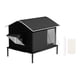 thumbnail image 5 of Tienda de campaña cerrada para mascotas, exterior, impermeable, casa para gatos, casa para mascotas con base elevada para con hielera, 5 of 9