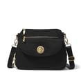 thumbnail image 1 of Bandolera Baggallini Calais para mujer, color negro/dorado, RFID, 1 of 8